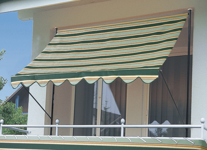 Inkijk- en zonwering - Klem-zonnescherm met kettingaandrijving binnenin, in Größe 150 (Breedte 150 cm) bis 400 (Breedte 400 cm), in Farbe GROEN Ansicht 1