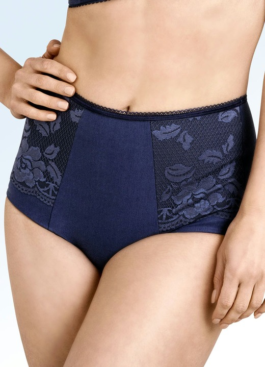 Tailleslips - Miss Mary-pantybroekje met elastisch kant, in Größe 038 bis 054, in Farbe MARINE Ansicht 1
