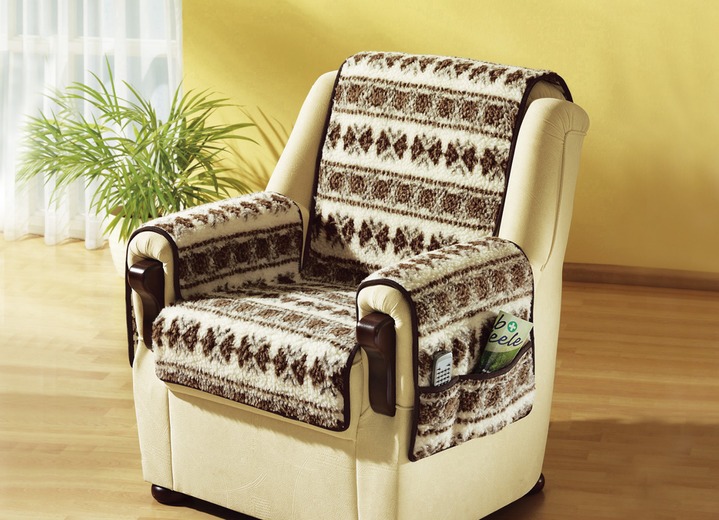 Grand foulards - Licardo fauteuil- en armleuningbeschermer, in Farbe MET PATROON Ansicht 1