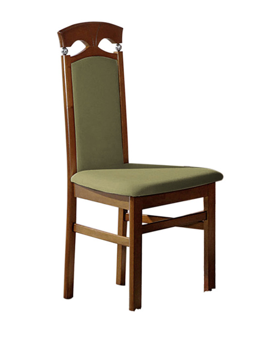 Stoelen & zitbanken - Stoelen, set van 2, van massief hardhout, in Farbe WALNOOT-OLIJF Ansicht 1