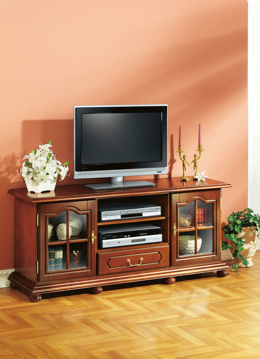 TV- & hifi-meubels - TV-longboard met echt houtfineer, in Farbe NOTENBOOM Ansicht 1