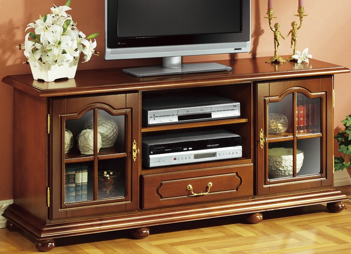 TV- & hifi-meubels - TV-longboard met echt houtfineer, in Farbe NOTENBOOM Ansicht 1