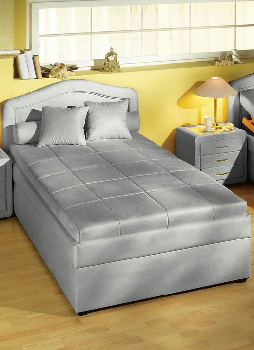 Gestoffeerde bedden - Comfortabel bed in verschillende uitvoeringen, in Farbe GRIJS Ansicht 1