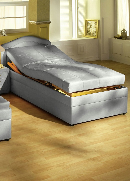 Gestoffeerde bedden - Comfortabel bed in verschillende uitvoeringen, in Farbe GRIJS Ansicht 1