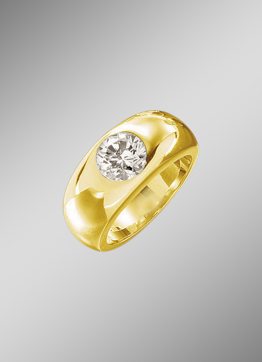 Ringen - Zware herenring van massief goud, in Größe 180 bis 240, in Farbe