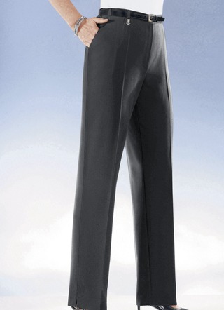 Comfortbroek met elastische taillebandinzetten in 6 kleuren