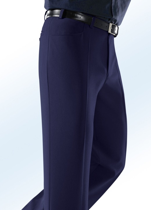 Hosen - „Klaus Modelle“-Hose mit Seitentaschen in 5 Farben Hosen - „Klaus Modelle“-Hose mit Seitentaschen in 5 Farben, in Größe 025 bis 060, in Farbe MARINE