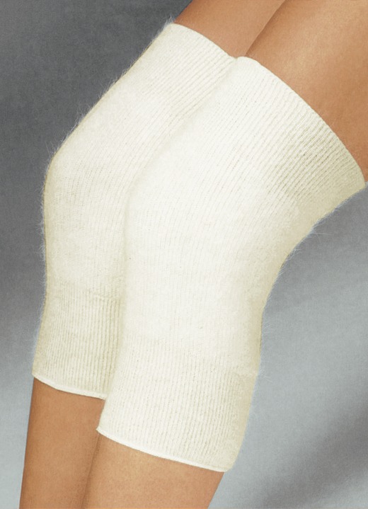 Warmte & ontspanning - Knie- en gewrichtswarmer, in Größe L (kniewarmer, 35-40 cm) bis XL (kniewarmer, 41-45 cm), in Farbe NATUUR