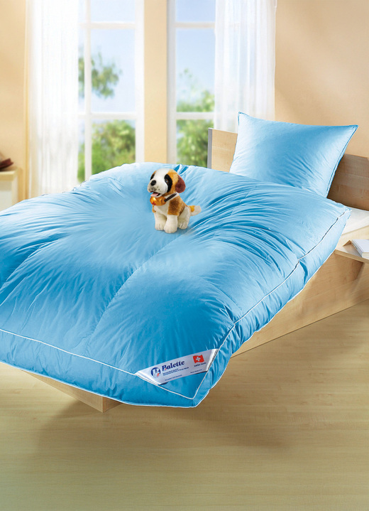 Dekbedden e.d. - Ballonbed in cassettevorm van Balette, in Größe 103 (deken, 135/200 cm) bis 403 (4-delige voordeelset), in Farbe BLAUW, in Ausführung Warm Ansicht 1