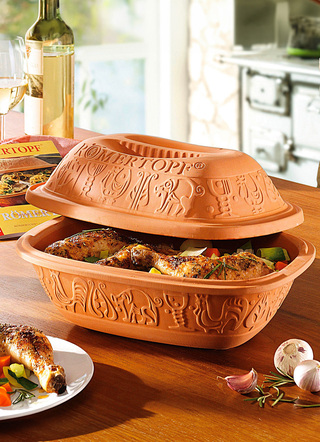 Romeinse pot met kookboek