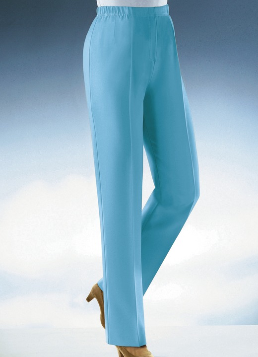 Broeken - Onderhoudsvriendelijke broek, in Größe 020 bis 060, in Farbe TURQUOISE Ansicht 1