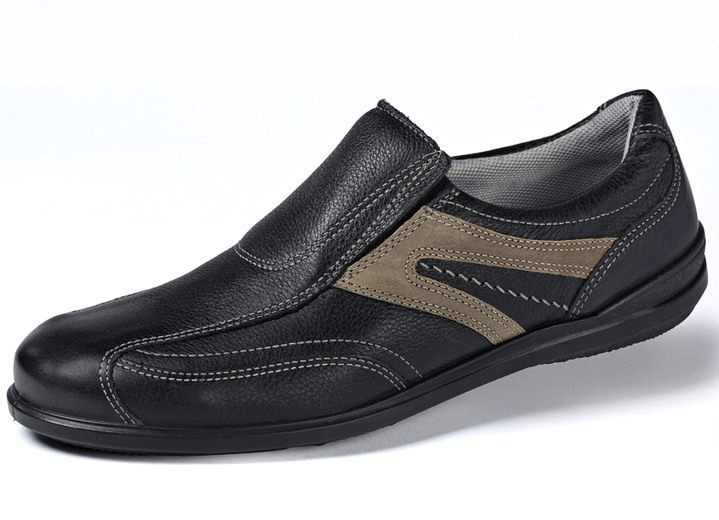 Instappers & veterschoenen - Loafers in een sportief design, in Größe 041 bis 046, in Farbe ZWART-ANTRACIET Ansicht 1