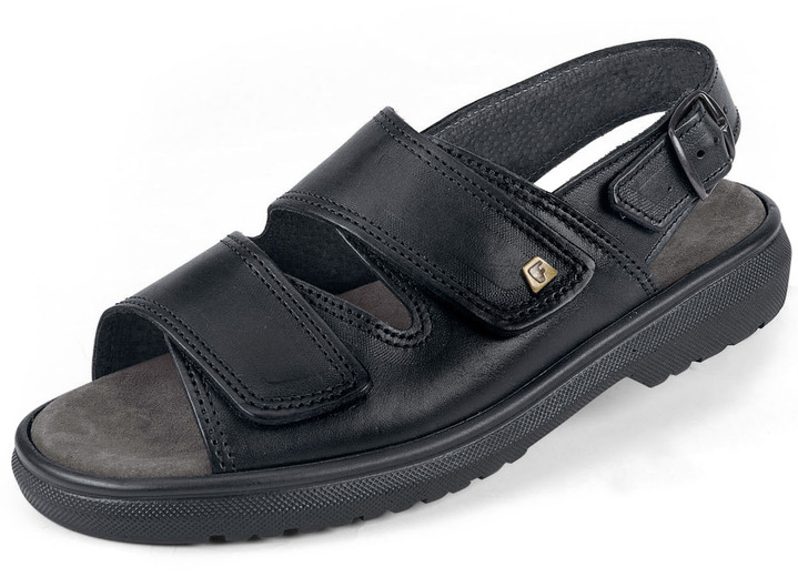 Sandalen & slippers - Sandaal met uitneembaar voetbed, in Größe 040 bis 047, in Farbe ZWART Ansicht 1