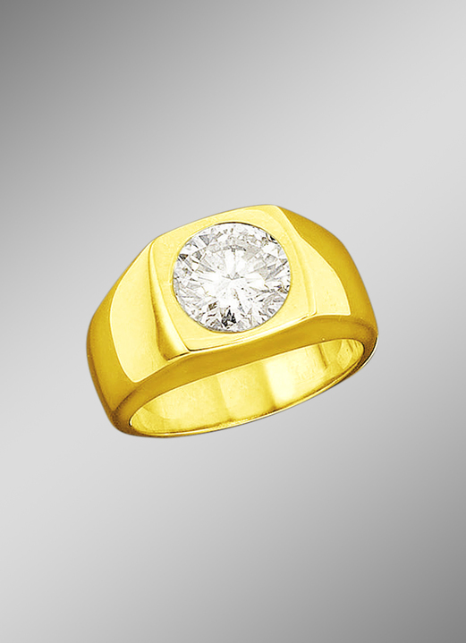 Ringen - Geweldige partnerring van massief goud, in Größe 160 bis 240, in Farbe