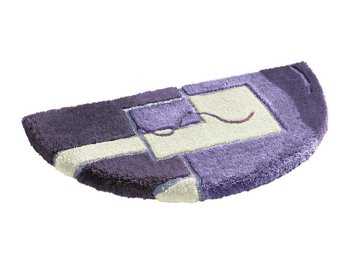 - Badmattenset in verschillende uitvoeringen en kleuren, in Größe 100 (Matje, halfrond 50/80 cm) bis 111 (3-delige voordeelset/hangend toilet), in Farbe PAARS
