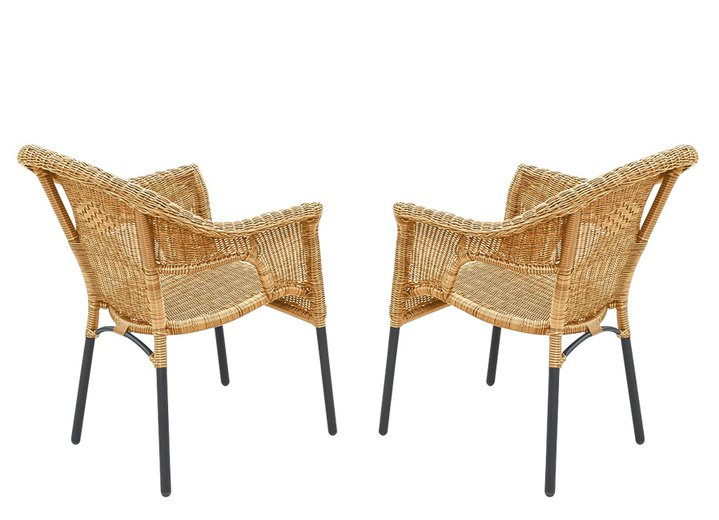 Tuin - Ravenna set van 2 tuinstoelen, in Farbe NATUREL Ansicht 1