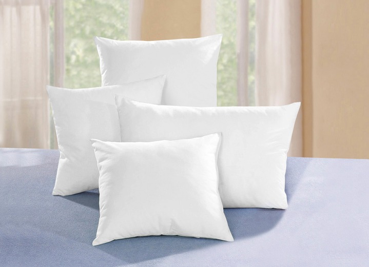 Woonaccessoires - Kussenvulling met verenvulling, in Größe 105 (Kussen 40 x 40 cm) bis 110 (Kussen, 50 x 50 cm), in Farbe CRÈME Ansicht 1
