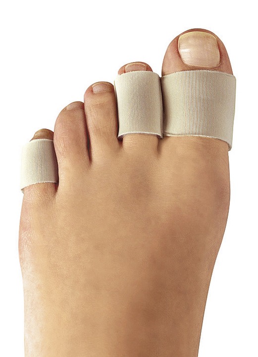 Gezonde voeten - epitact teenbescherming open, in Größe L bis S, in Farbe HUIDSKLEUR