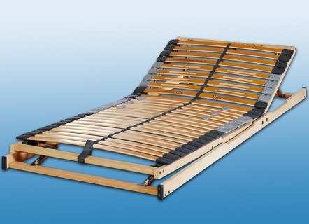 Houten lattenbodem met meerdere zones