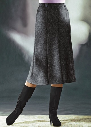 Pandenrok van tweed met bouclé-effectgaren