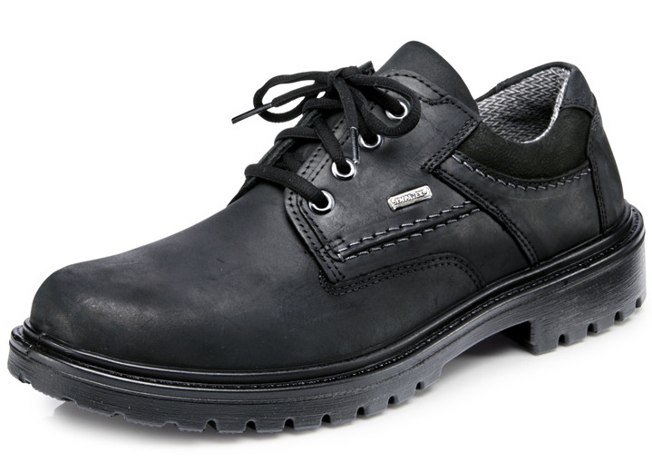 Instappers & veterschoenen - GINO GALANTE, ademende heren veterschoenen met uitneembaar voetbed, in Größe 040 bis 047, in Farbe ZWART Ansicht 1