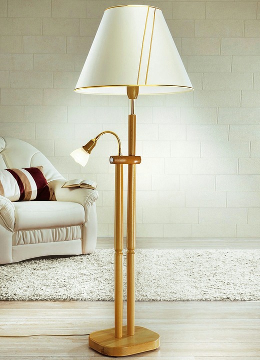 Wonen - Stalamp met leeslamp, in Farbe EIKEN Ansicht 1