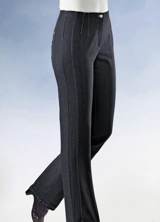 Jeans met figuurflatterende deelnaad