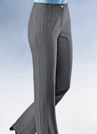 Jeans met bijgesneden tailleband