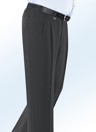Klaus Modelle broek met lage taille met sierhanger in 4 kleuren