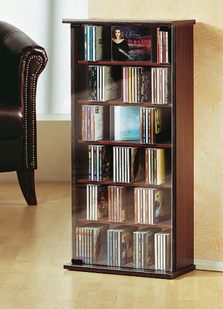 Vitrinekast met ESG veiligheidsglas voor 150 CD's