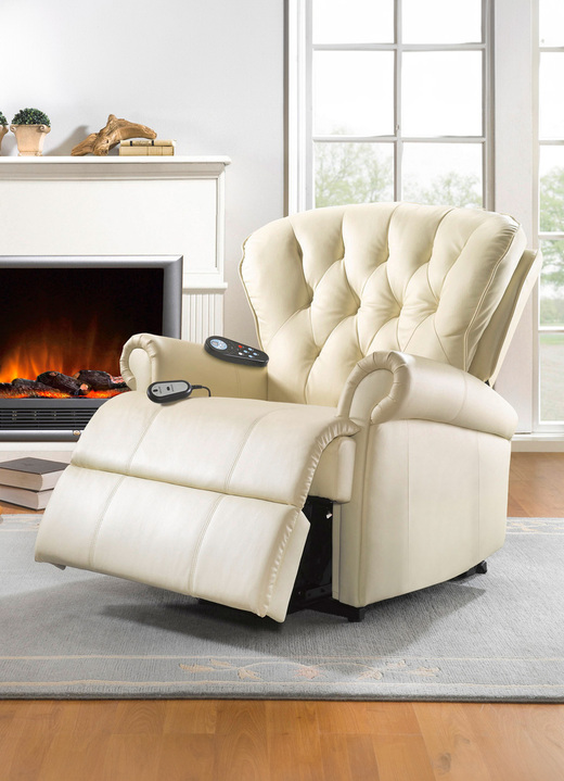 Comfortmeubels - Ontspanningsfauteuil voor eersteklas ontspanning, in Farbe CRÈME, in Ausführung Relaxfauteuil Ansicht 1