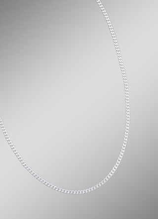 Zilveren stoeprandketting