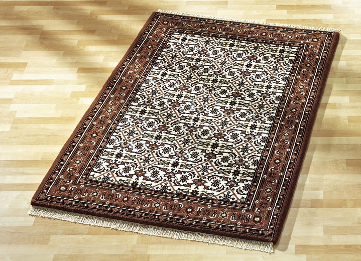 Klassiek - Handgeknoopte bruggen en tapijten, in Größe 111 (vloerkleed, 60 x 90 cm) bis 292 (tapijt, 250 x 350 cm), in Farbe BEIGE Ansicht 1