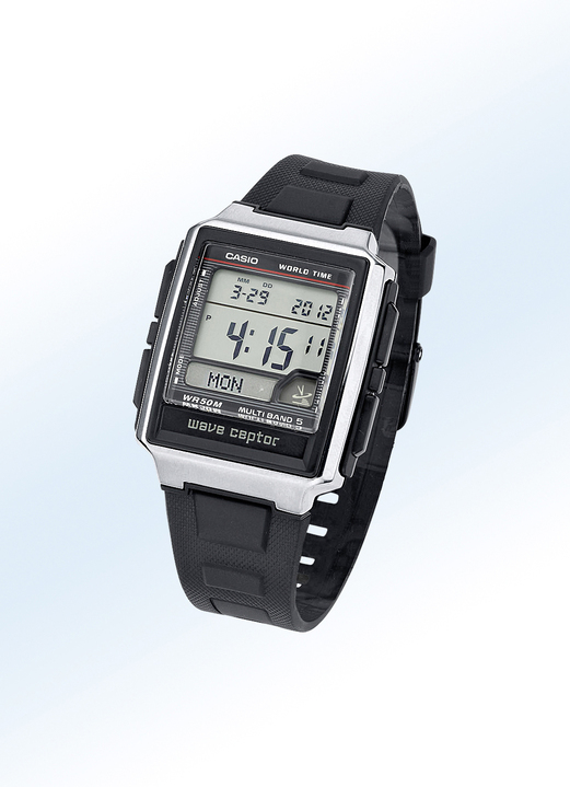 Radiografische-/solarhorloges - Radiografische chronograaf, van ‘Casio’, in Farbe