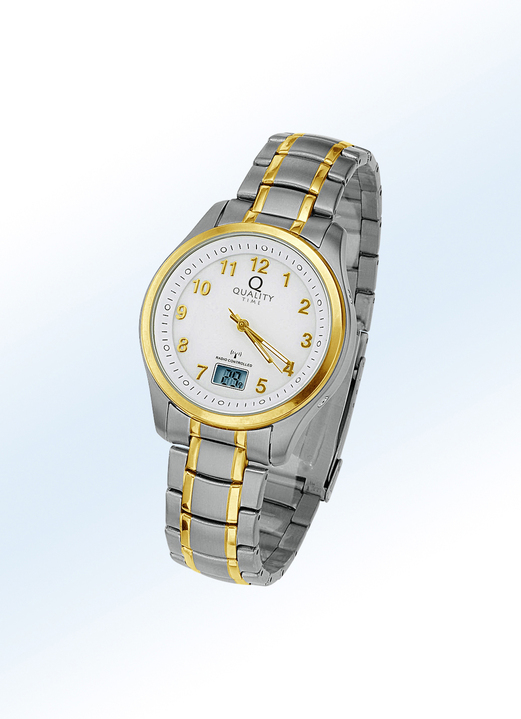 Radiografische-/solarhorloges - Radiografisch herenhorloge van 'Quality Time', in Farbe