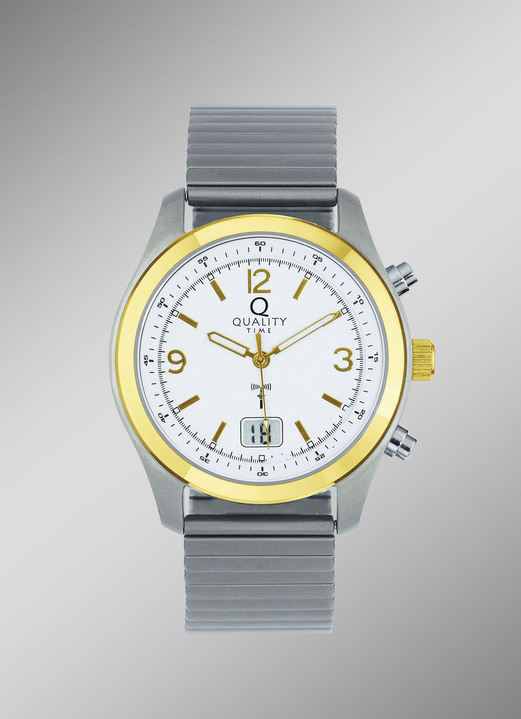 - Radiogestuurd herenhorloge met titanium kast, in Farbe  Ansicht 1