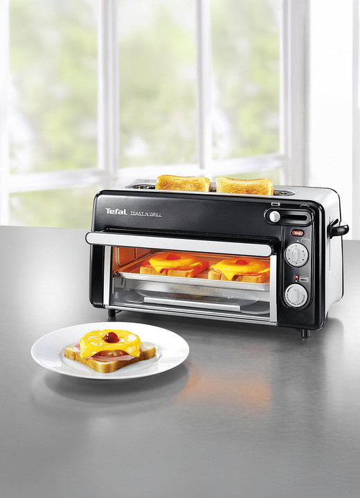 Keukenapparaten - Tefal broodrooster en mini-oven in één, in Farbe ZWART