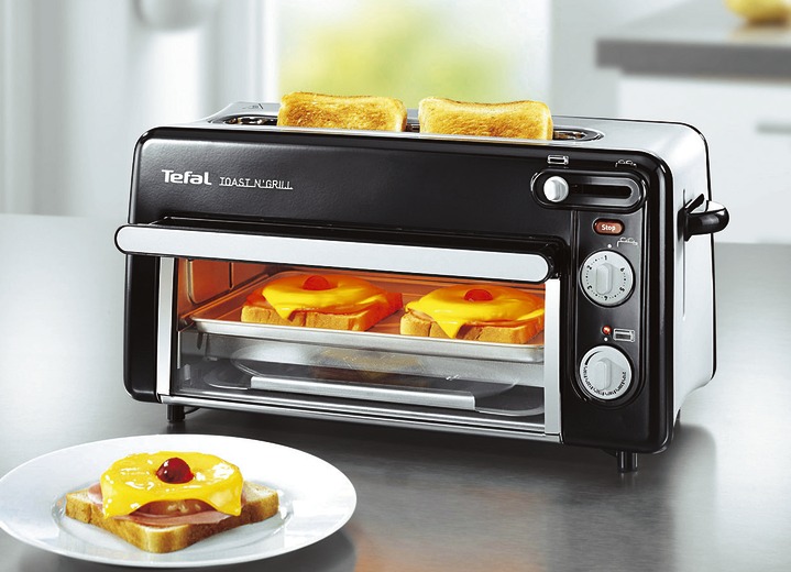 Keukenapparaten - Tefal toaster met mini-oven, in Farbe ZWART