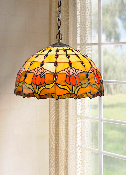 Klassieke meubels - Tiffany hanglamp, 1 fitting, in Farbe MULTICOLOR