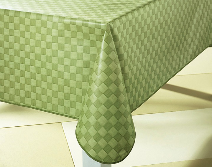 Tafellakens - Was tafelkleed in bewezen kwaliteit, in Größe 108 (middelkleed, 80/80 cm) bis 190 (Tafellaken ovaal, 140 x 190 cm), in Farbe GROEN Ansicht 1