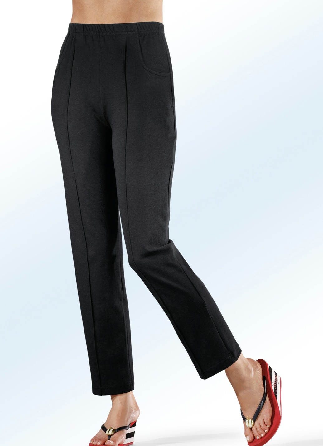 Broek van PLANTIER met comfortabele elastische tailleband in 8 kleuren