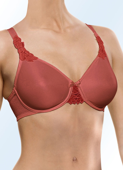 Ondergoed - Chantelle Hedona-beugel-bh, in Größe 070 bis 095, in Cup E, in Farbe KOPER