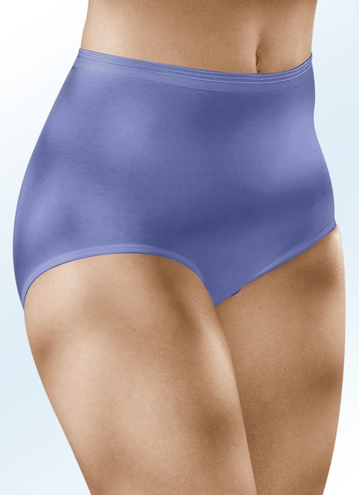 Slips - Set van vier Speidelslips zonder zijnaden, in Größe 038 bis 054, in Farbe AZUURBLAUW Ansicht 1