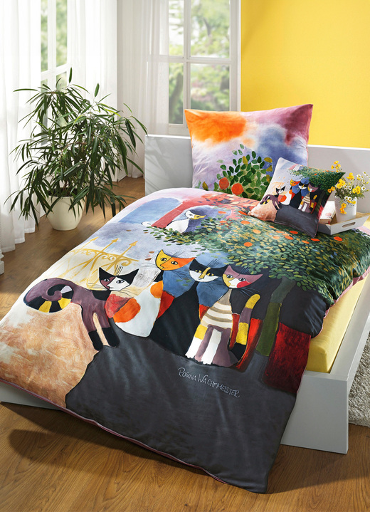 Bettwäschegarnituren - Bettwäsche-Garnitur, in Größe 112 (80/80 cm + 135/200 cm) bis 115 (80/80 cm + 155/220 cm), in Farbe BUNT Ansicht 1