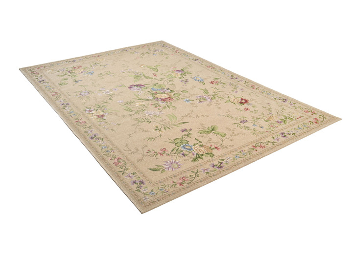 Klassisch - Gewebte Brücken und Teppiche, in Größe 103 (vloerkleed, 60 x 90 cm) bis 309 (slaapkamermat:  2 matten, elk 60 x 90 cm en 1 loper, 70 x 220 cm), in Farbe BEIGE Ansicht 1