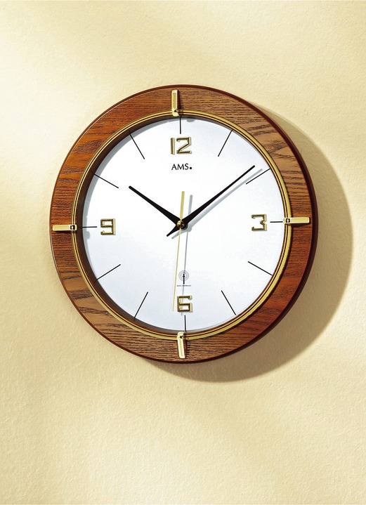 Horloges - ‘AMS‘ wandklok met draadloos uurwerk, in Farbe , in Ausführung ronde wandklok Ansicht 1