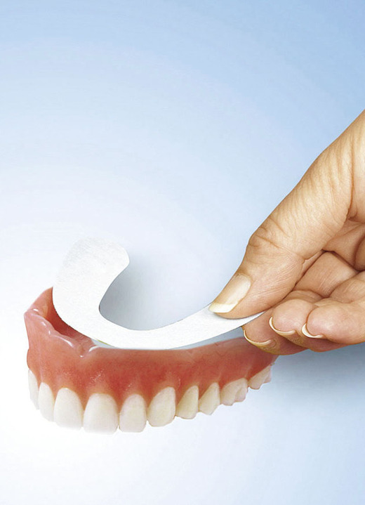 Praktische hulpmiddelen - Kleefstrips voor tandprothese, verpakking met 2 stuks, in Farbe , in Ausführung Prothese-kleefblad-bovenkaak Ansicht 1