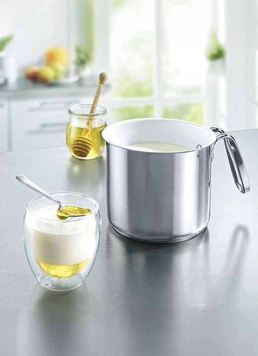 Potten & pannen - Multi-pot met keramische coating geschikt voor inductie, in Farbe ROESTVRIJ STAAL Ansicht 1