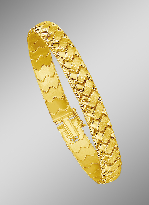 Armbanden - Zware gevlochten armband met bakslot, in Farbe  Ansicht 1