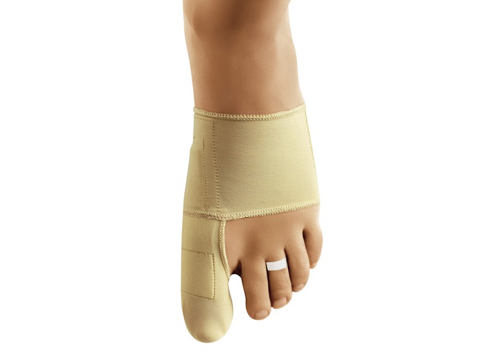 Inlegzolen - epitact correctieorthese Hallux valgus met dubbele bescherming, in Größe L (ab 23 cm) bis S (bis 21,5 cm), in Farbe HUIDKLEUREN, in Ausführung Rechtervoet Ansicht 1